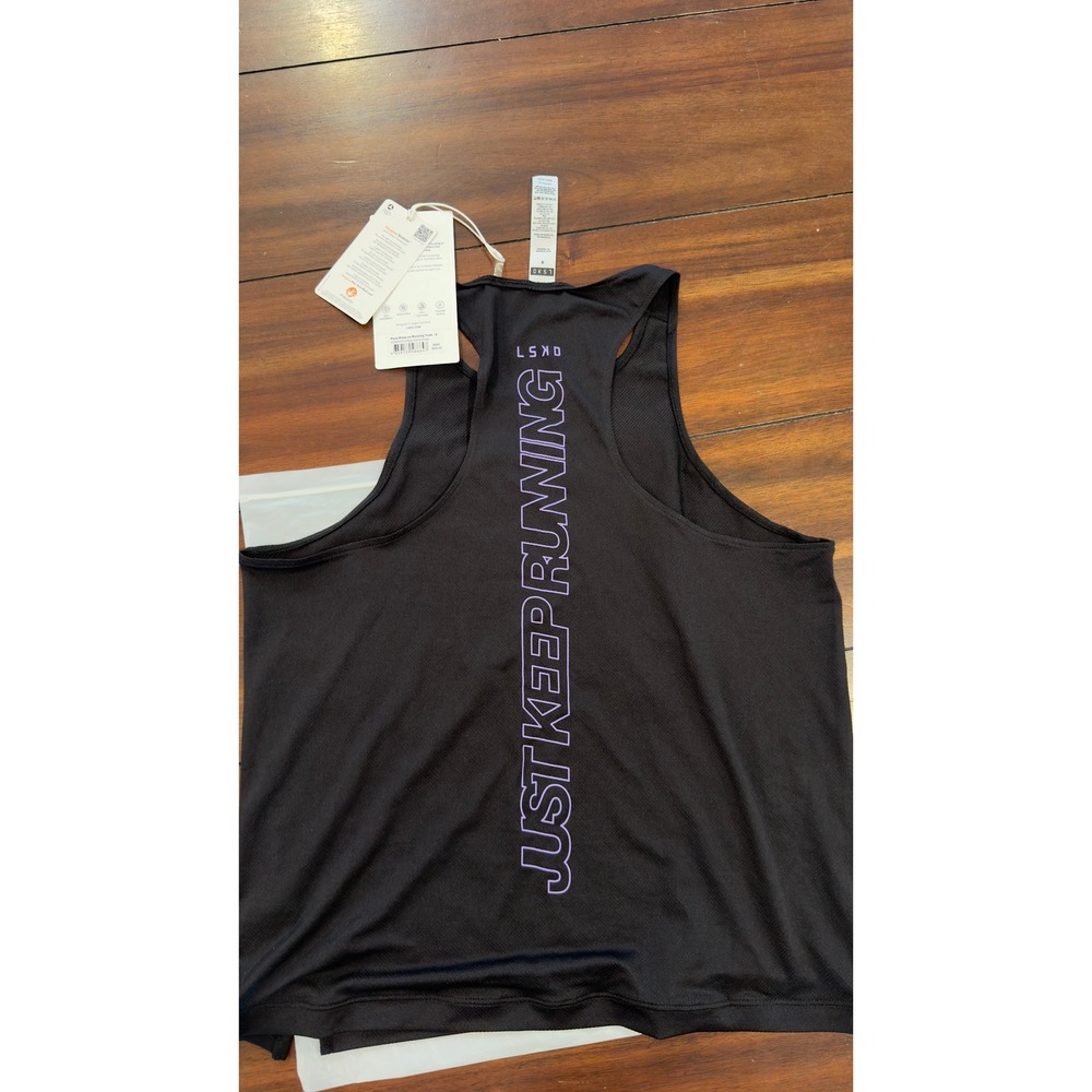 LSKD Pace Keep on Running Tank Black Dahlia Purple WTNK01013 Small NWT NEW - Picture 8 of 16
